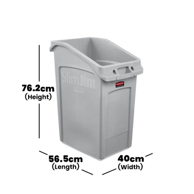 rubbermaid slim jim under counter bin 87l