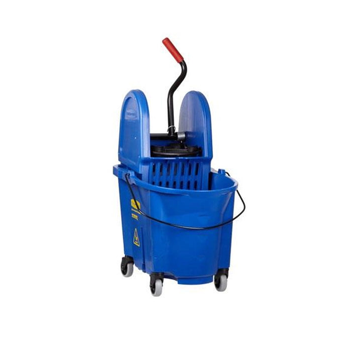 rubbermaid wavebrake down press mopping combo blue