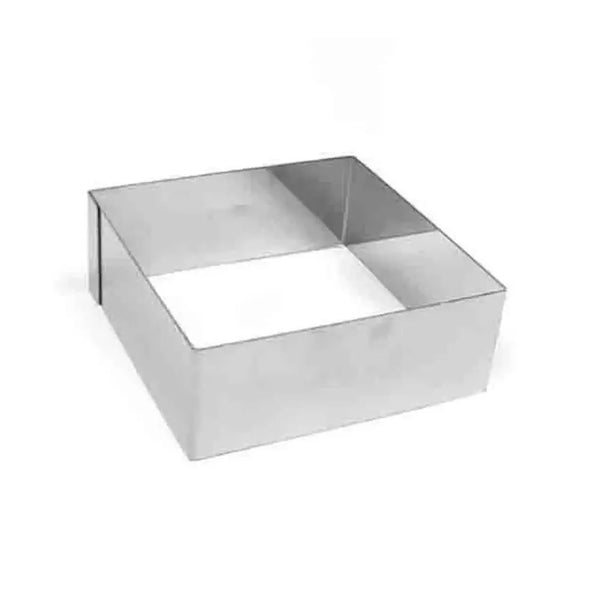 Sanneng Sn3307 Stainless Steel Cake Ring Square, L 18 x W 18 cm