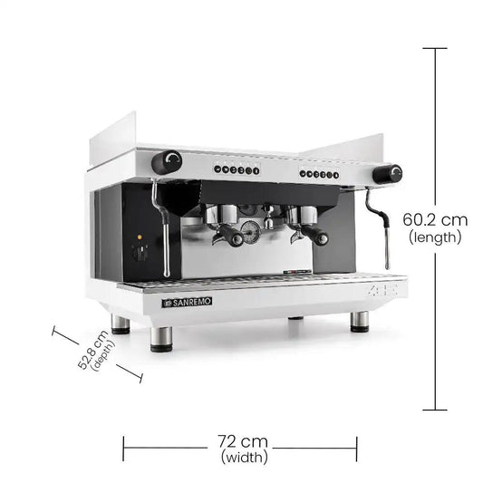Sanremo Zoe Compact 2 Group Commercial Espresso Machine - HorecaStore