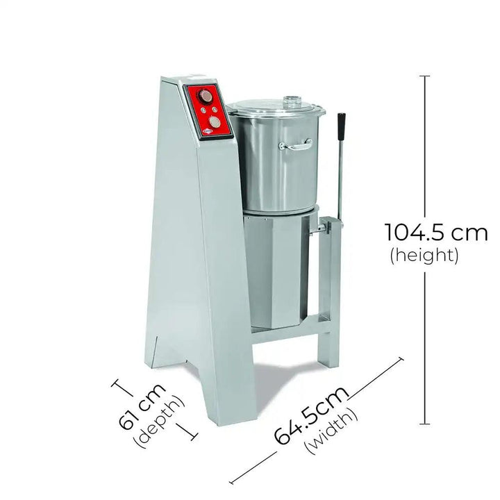 Empero SD.07 Hummos Machine Vegetable Chopping Machine, 20 L 1.7 kW, 60.5 x 61 x 101 cm - HorecaStore