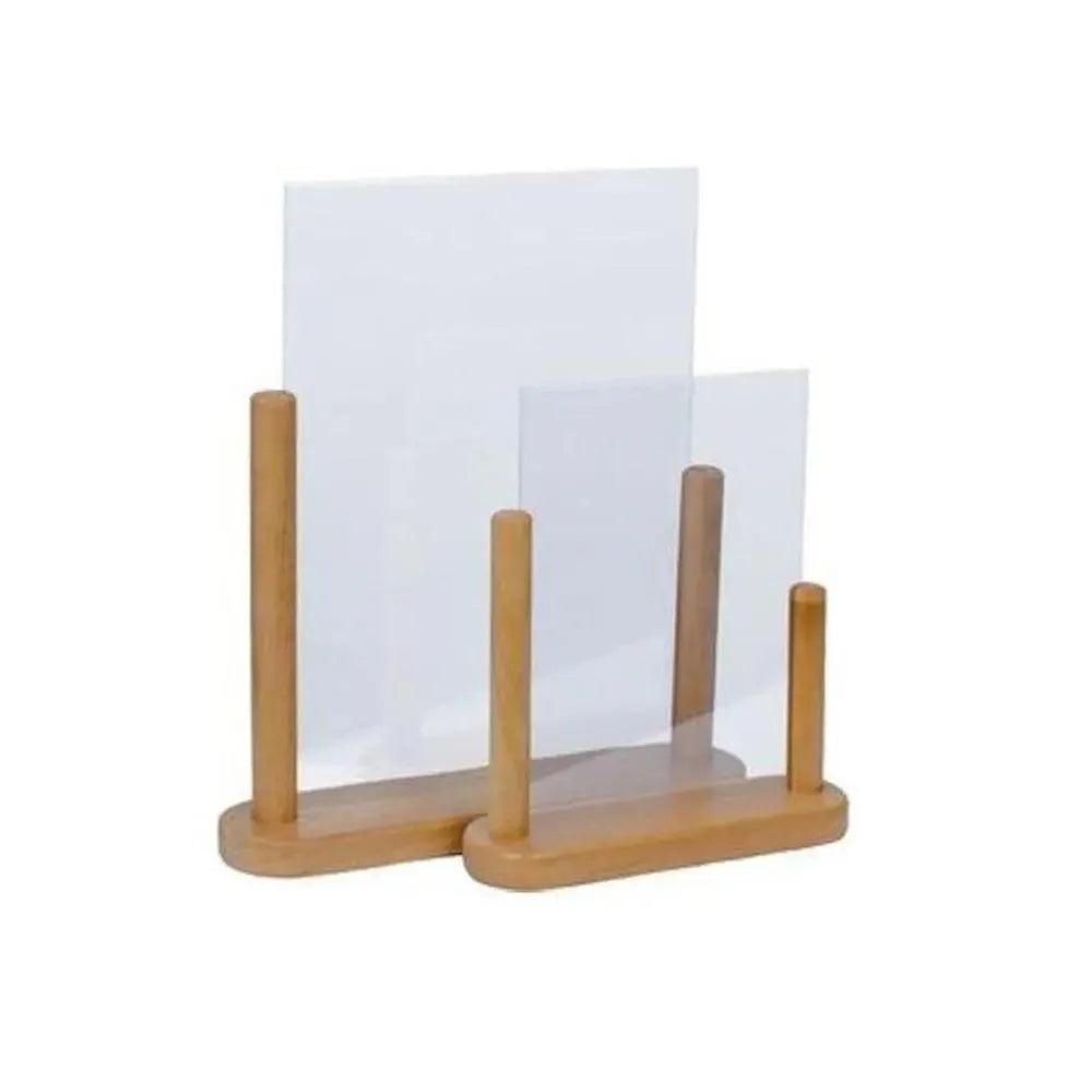 Securit® Acrylic Display Stand Vertical T Shape A4 H 32.3 x W 27 x D 7.1 cm, Table Top Signage