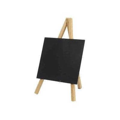 Securit® Wood Mini Double Sided Chalkboards Signs with Easels H 24.4 x W 15 x D 13.5 cm, Black