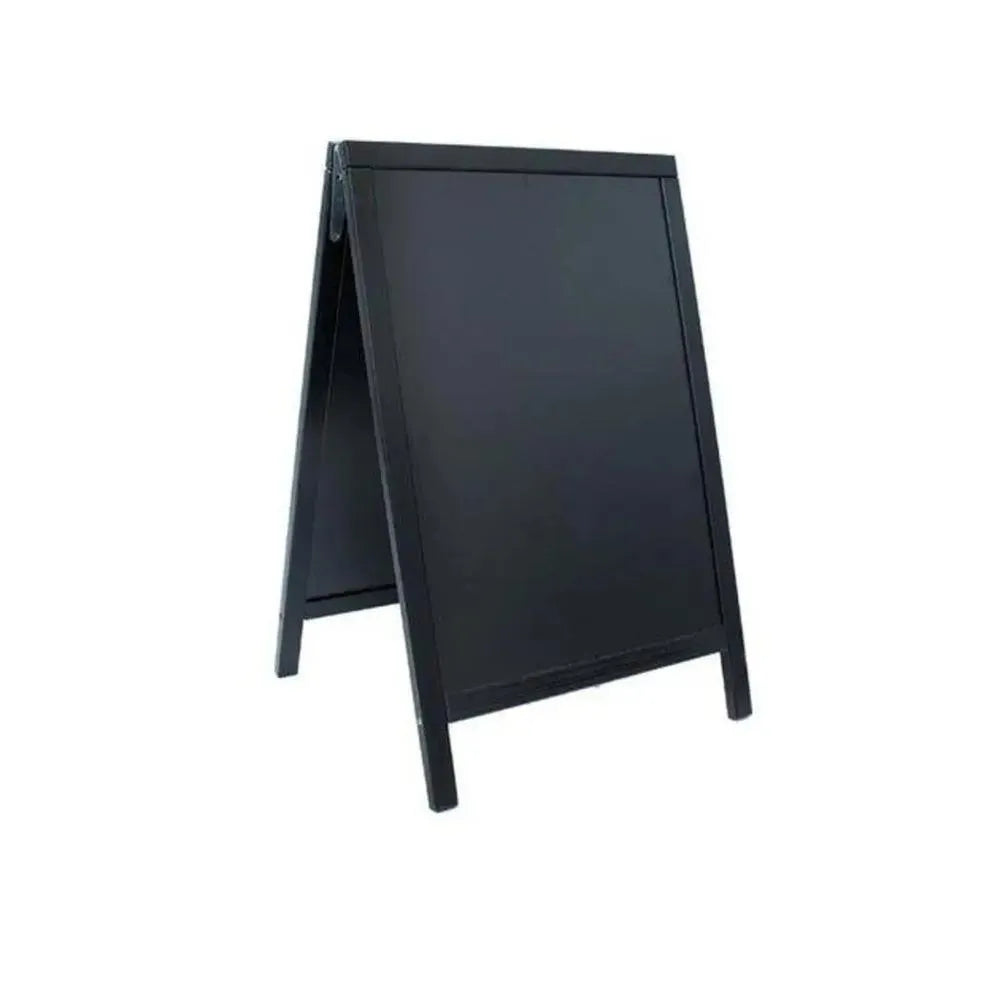 Securit® Wooden A Frame Chalkboard Sign With Free Standing Easel W 55 x H 85 cm, Black