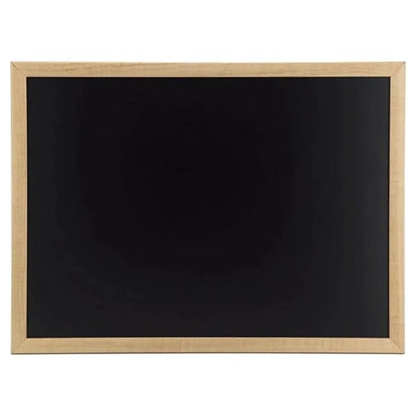 Securit® Wooden Wall Mounted Chalkboard Double Sided Surface H 80 x W 60 x D 1 cm Teak