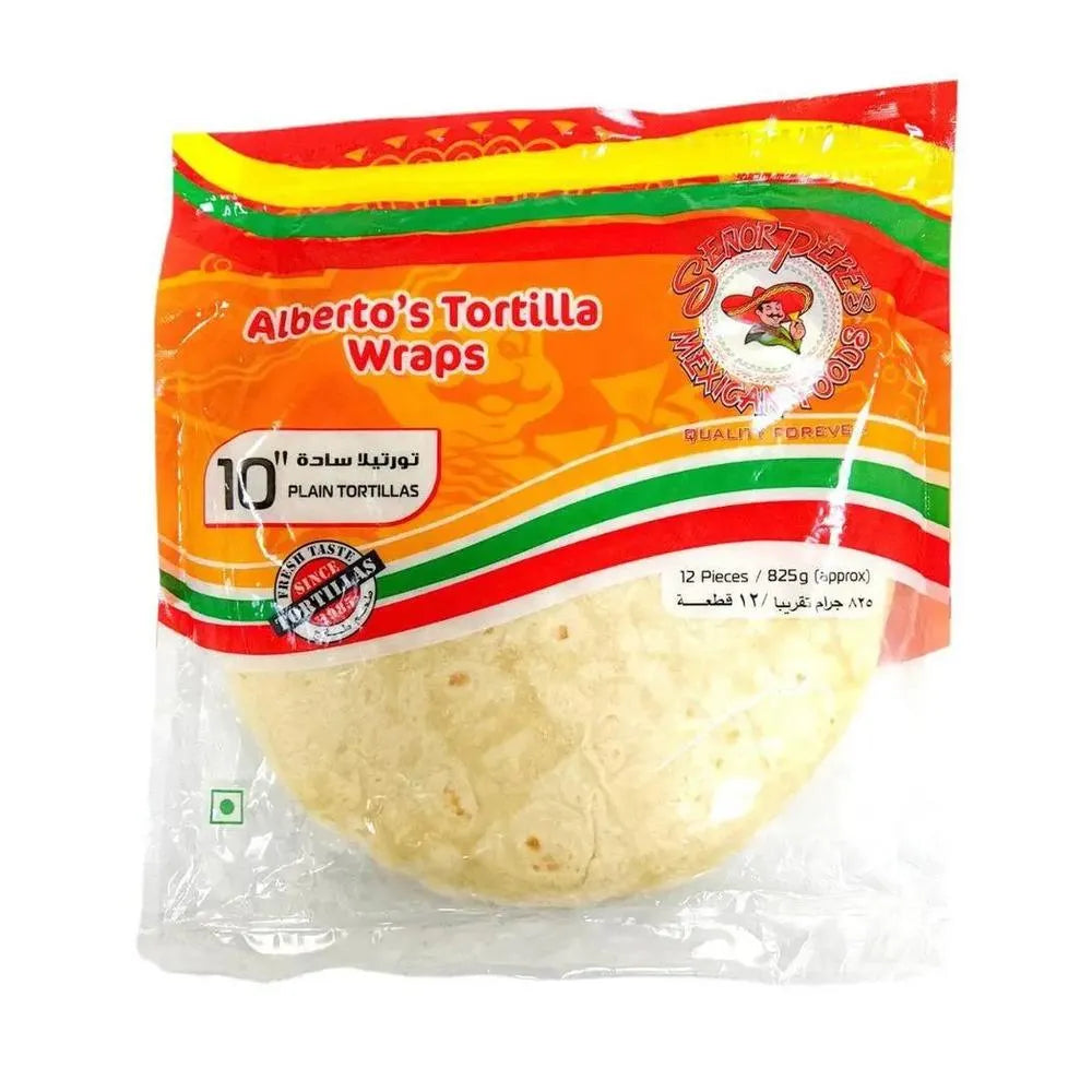 Senor Pepe's 10" Pressed Flour Frozen Tortillas, 10 x 1 DOZ