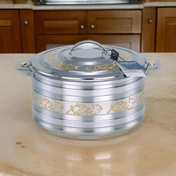 Shamma Stainless Steel Hot Pot Gold, 2000 ml