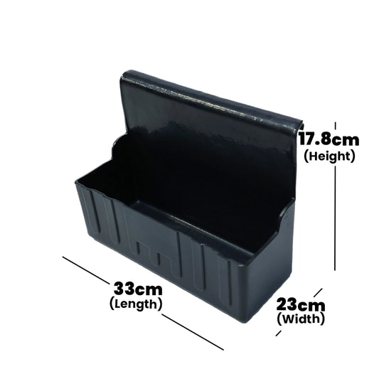 Tribeca Cutlery Bin for Service Trolley Black, 33 x 23 x 17.8 cm