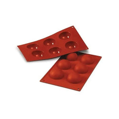 Silikomart Italy SF023 Silicone Moulds 6 Medium Muffins  ø 69 x H 35 mm, 100 ml