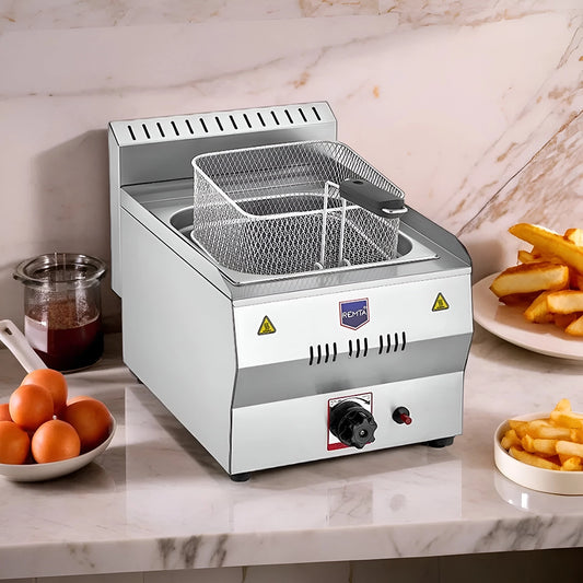 Remta Single Gas Fryer 8 liters Tub and Basket