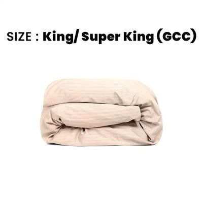 ths zen stripes king super king duvet cover pearl