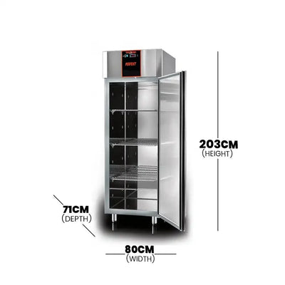 Tecnodom AF07PKMBT Single Door Freezer 700 L 600 W, 71 x 80 x 203 cm