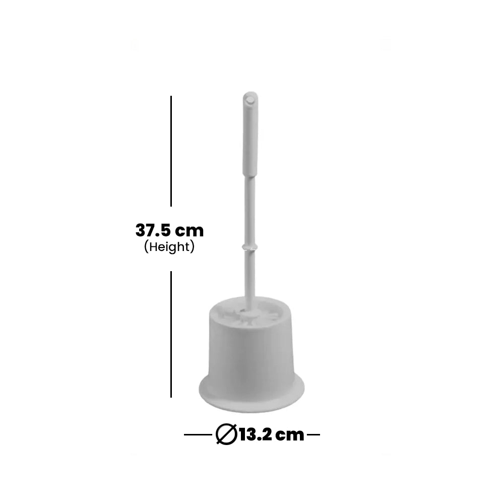 THS HB660 White Toilet Brush Set With Caddy