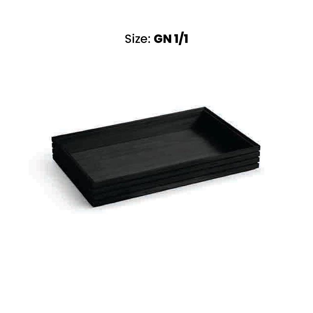 wundermaxx display tray black gn 1 1 h75mm