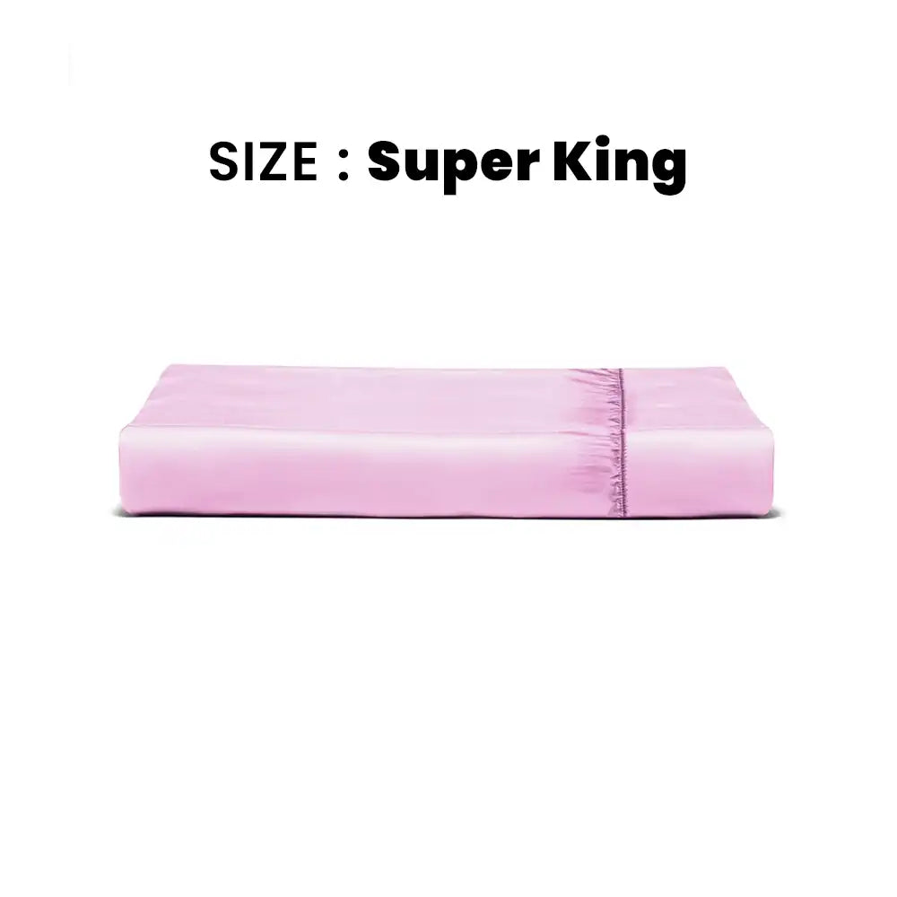 ths giza cotton super king fitted bed sheet mauve