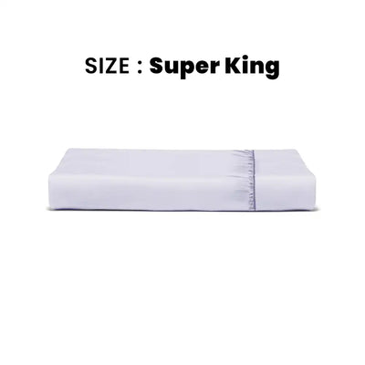 ths giza cotton super king fitted bed sheet grey