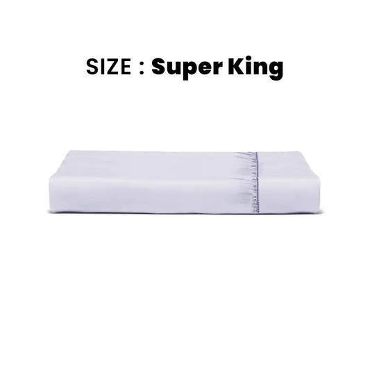 ths giza cotton super king fitted bed sheet grey