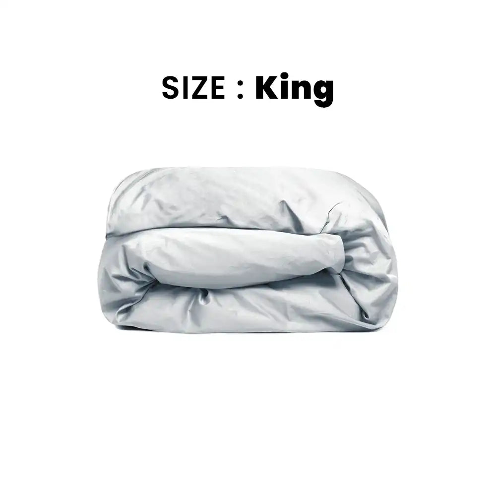 ths giza cotton king duvet cover grey