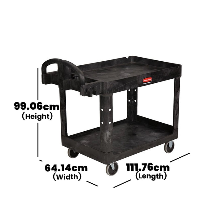 rubbermaid heavy duty ergo utility cart