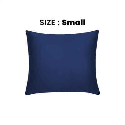 ths giza cotton small cushion cover indigo blue