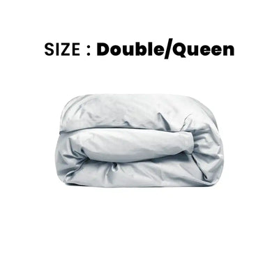 ths giza cotton double queen duvet cover grey