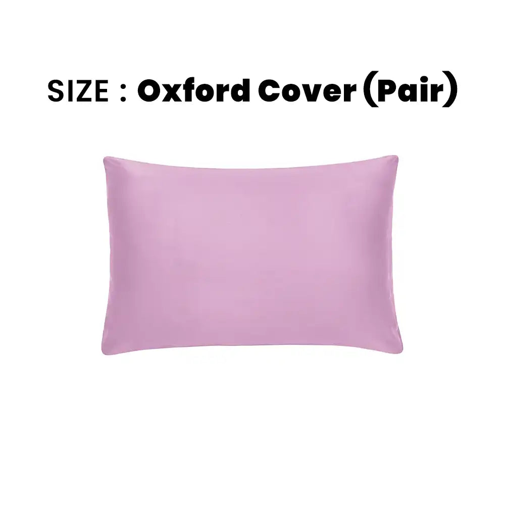 ths giza cotton oxford pillow cover pair mauve