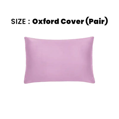 ths giza cotton oxford pillow cover pair mauve