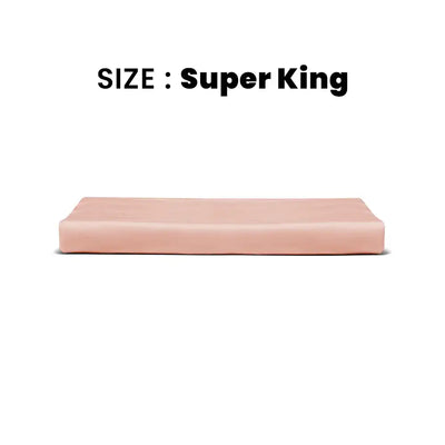 ths giza cotton super king flat bed sheet pastel pink