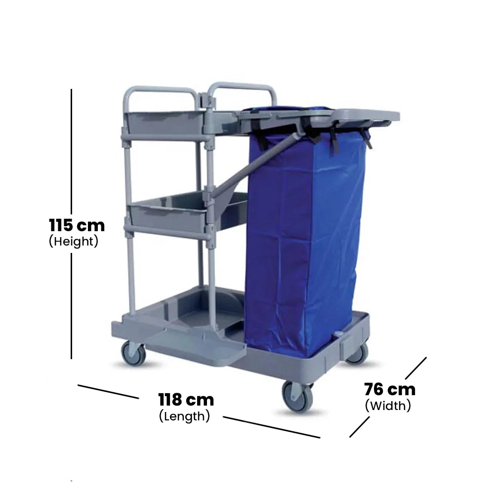 THS RSACEG Compact Janitorial Cleaning Trolley