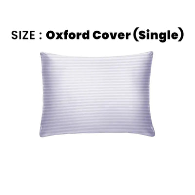 ths zen stripes single cotton oxford pillow cover glacier