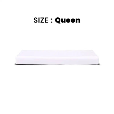 ths giza cotton queen flat bed sheet white