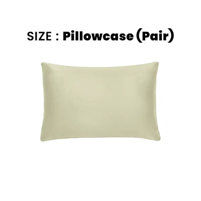 ths giza cotton pillowcase pair silver green