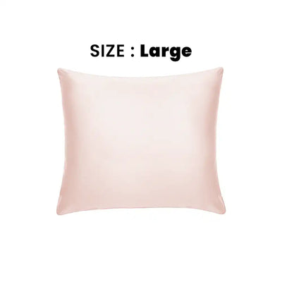 ths giza cotton large cushion cover pastel pink