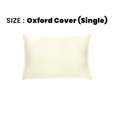 ths giza cotton single oxford pillow cover ivory