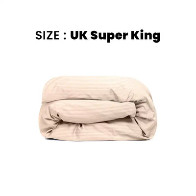 ths zen stripes uk super king duvet cover pearl