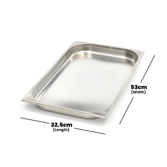 Viraj Stainless Steel GN 1/1 Pan, Height 4CM