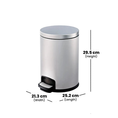 THS HS-Y01 Stainless Steel Dustbin With Pedal 5L