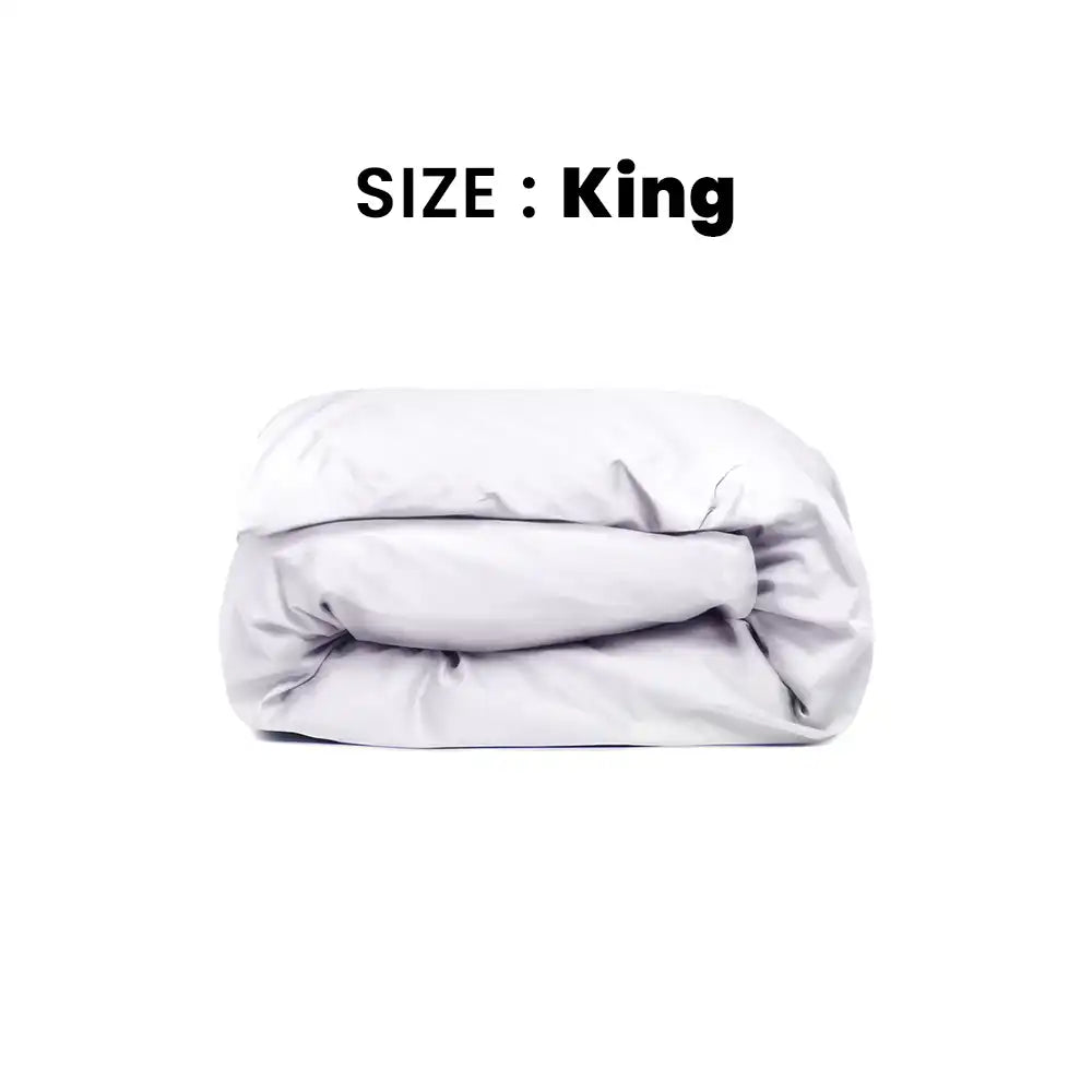 ths giza cotton king duvet cover white