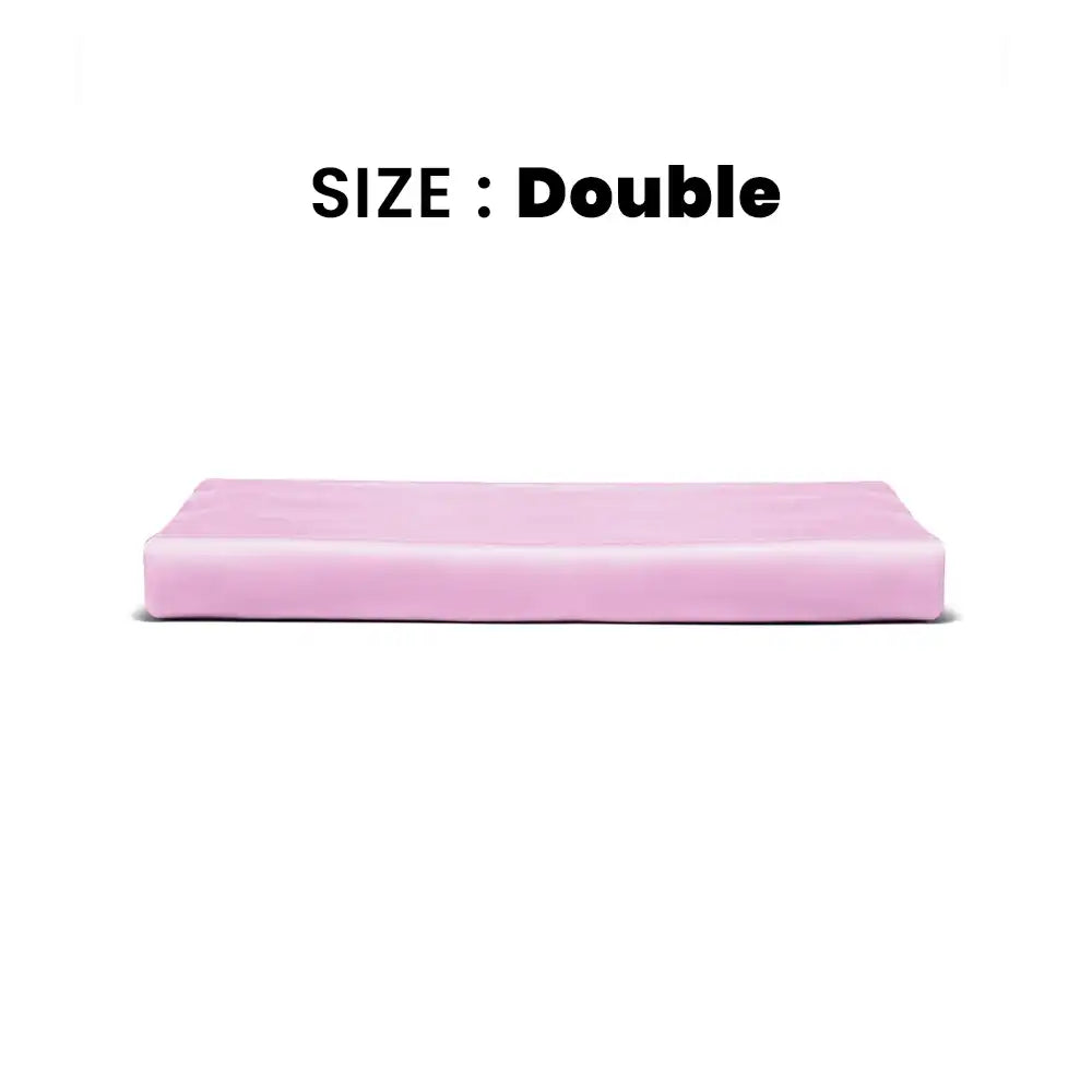 ths giza cotton double flat bed sheet mauve