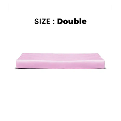 ths giza cotton double flat bed sheet mauve