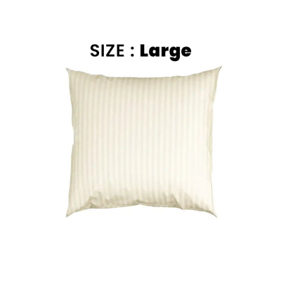 ths zen stripes large cushion cover ivory