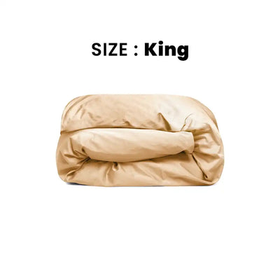 ths giza cotton king duvet cover beige