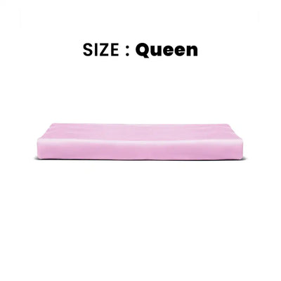 ths giza cotton queen flat bed sheet mauve