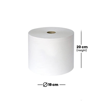 THS CX52450 Lux Wiper 2 Ply Industrial Roll 1500 Sheets x 510 m