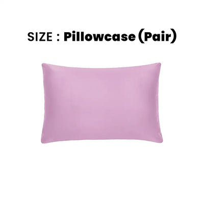 ths giza cotton pillowcase pair mauve