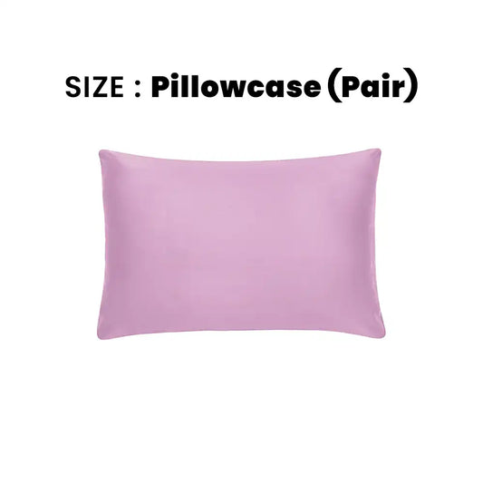 ths giza cotton pillowcase pair mauve