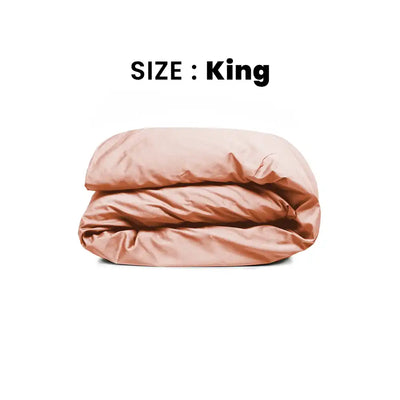 ths giza cotton king duvet cover rose