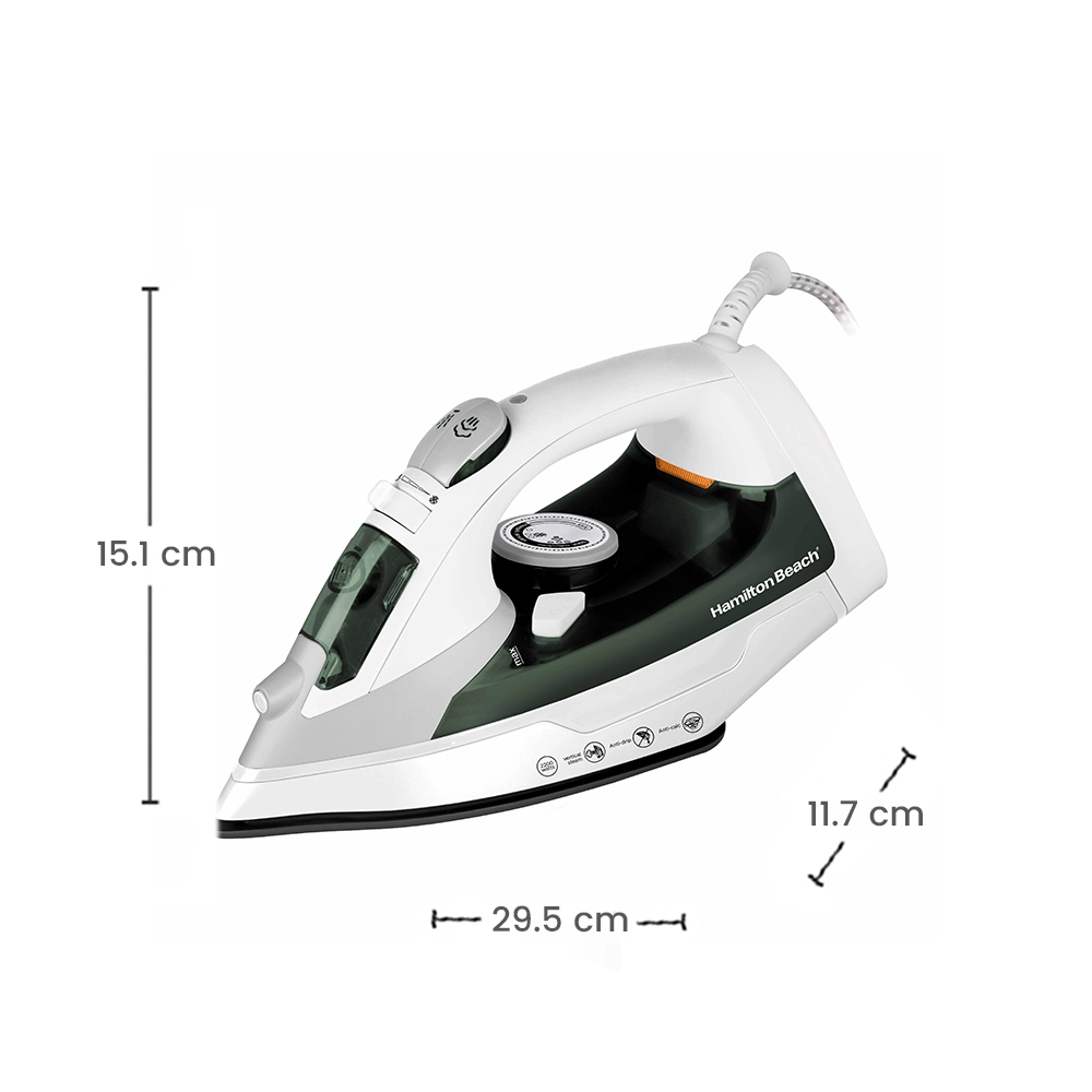 hamilton beach professional steam iron non stick 2200 w