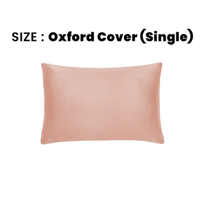 ths giza cotton single oxford pillow cover rose