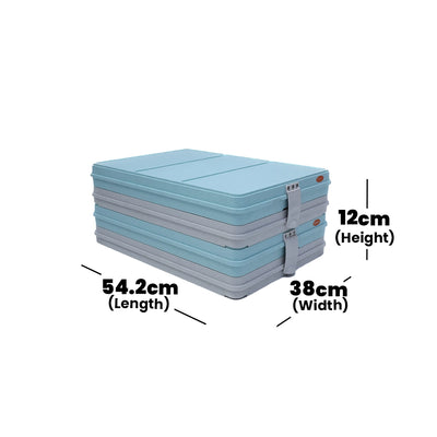 Tribeca Polypropylene Thermo Tray 6 Compartment Blue, 38 x 54.2 x 12 cm, Set of 6 Pcs